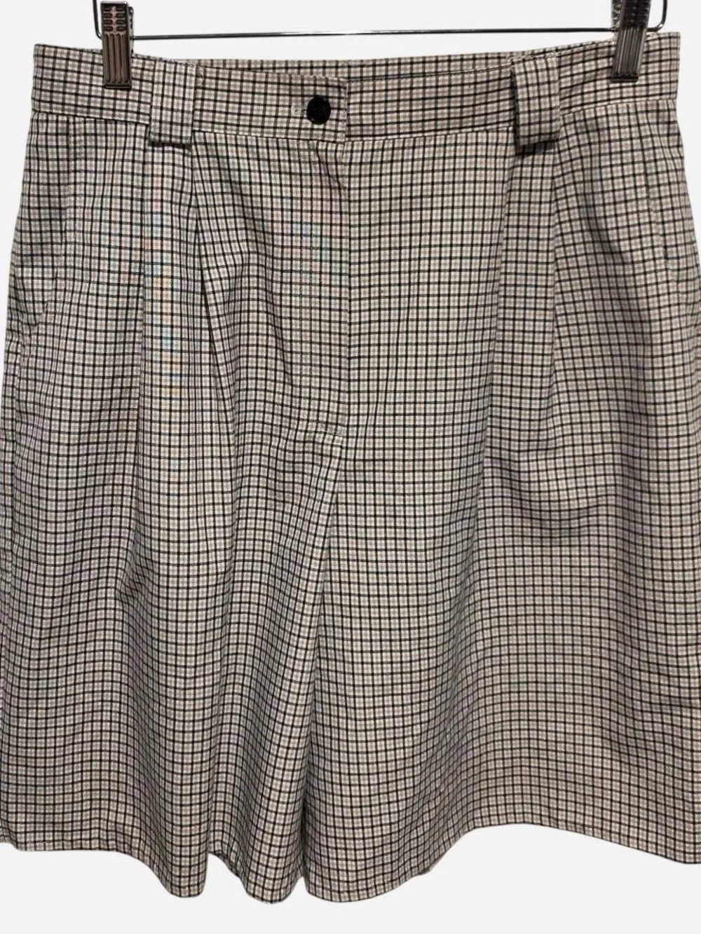 VINTAGE 90s Counterparts Black White High Waisted Dark Preppy Shorts Size 12